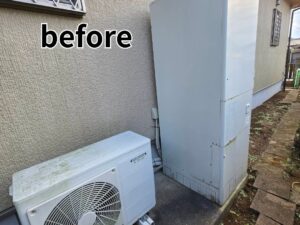 給湯器を交換いたしました。